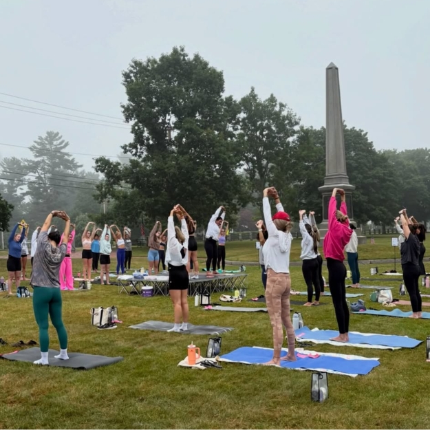Beyond the Barre outdoor Pilates class